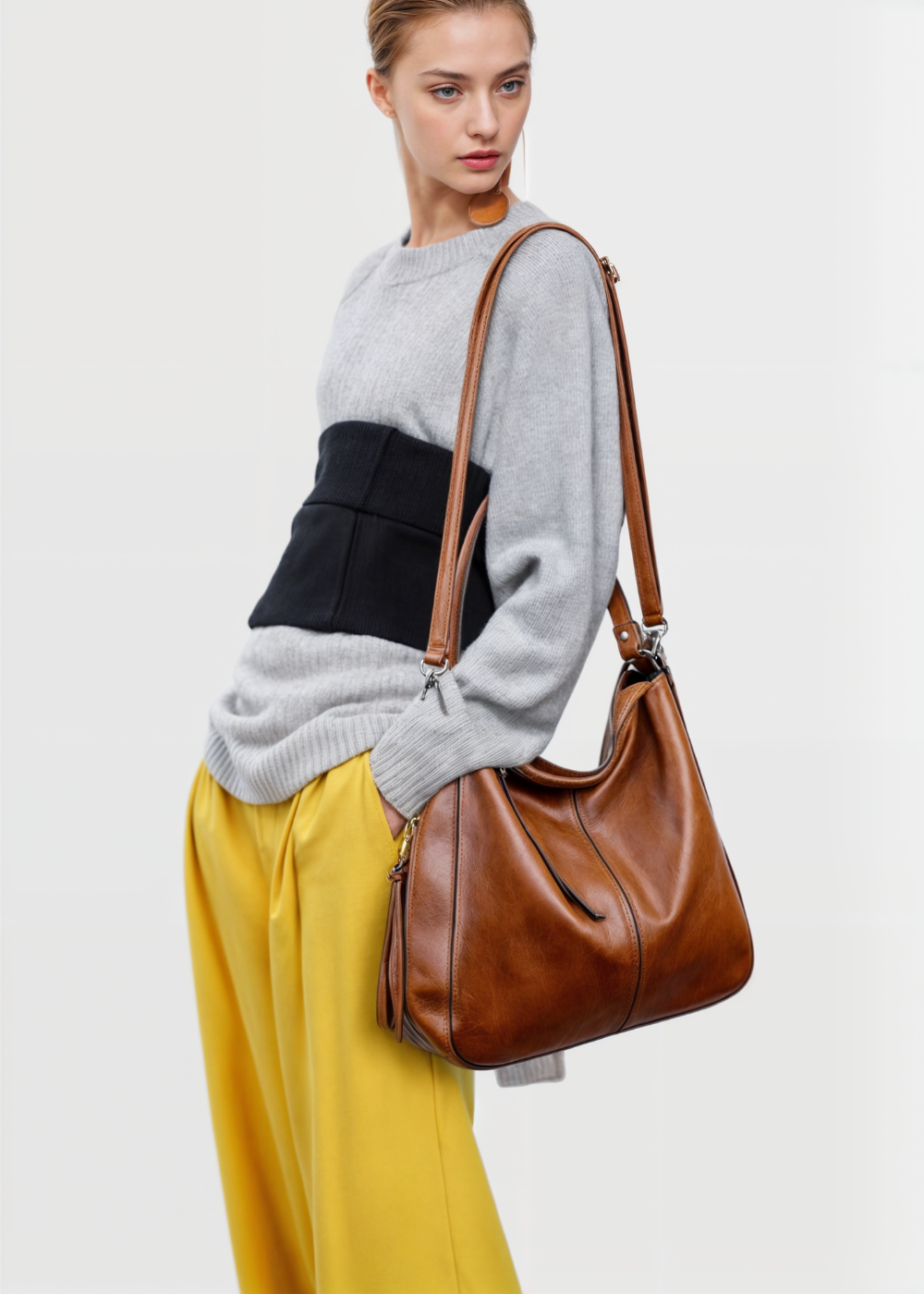 Ersilia | Women's Luxe Leather Tote