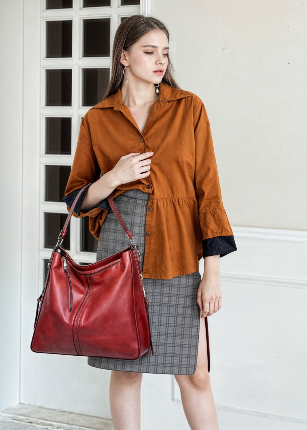 Ersilia | Women's Luxe Leather Tote