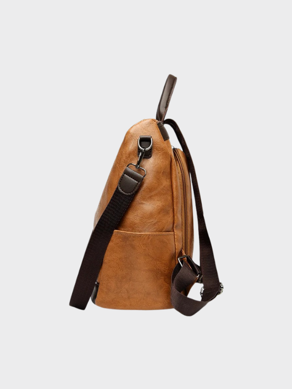 Hera | Anti-Theft Leather Backpack for Women