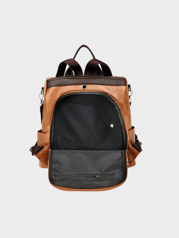 Hera | Anti-Theft Leather Backpack for Women