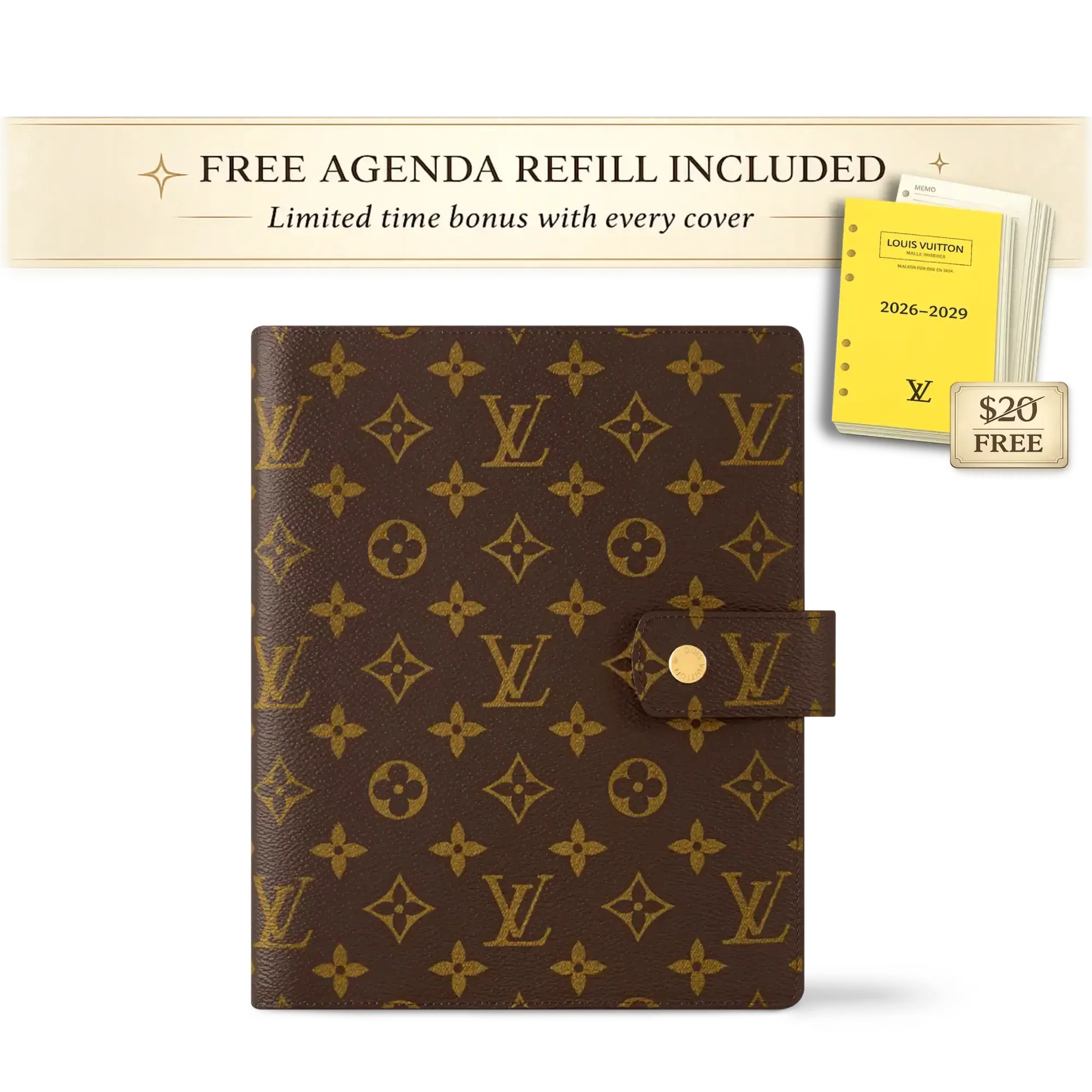 Monogram Agenda Cover ®