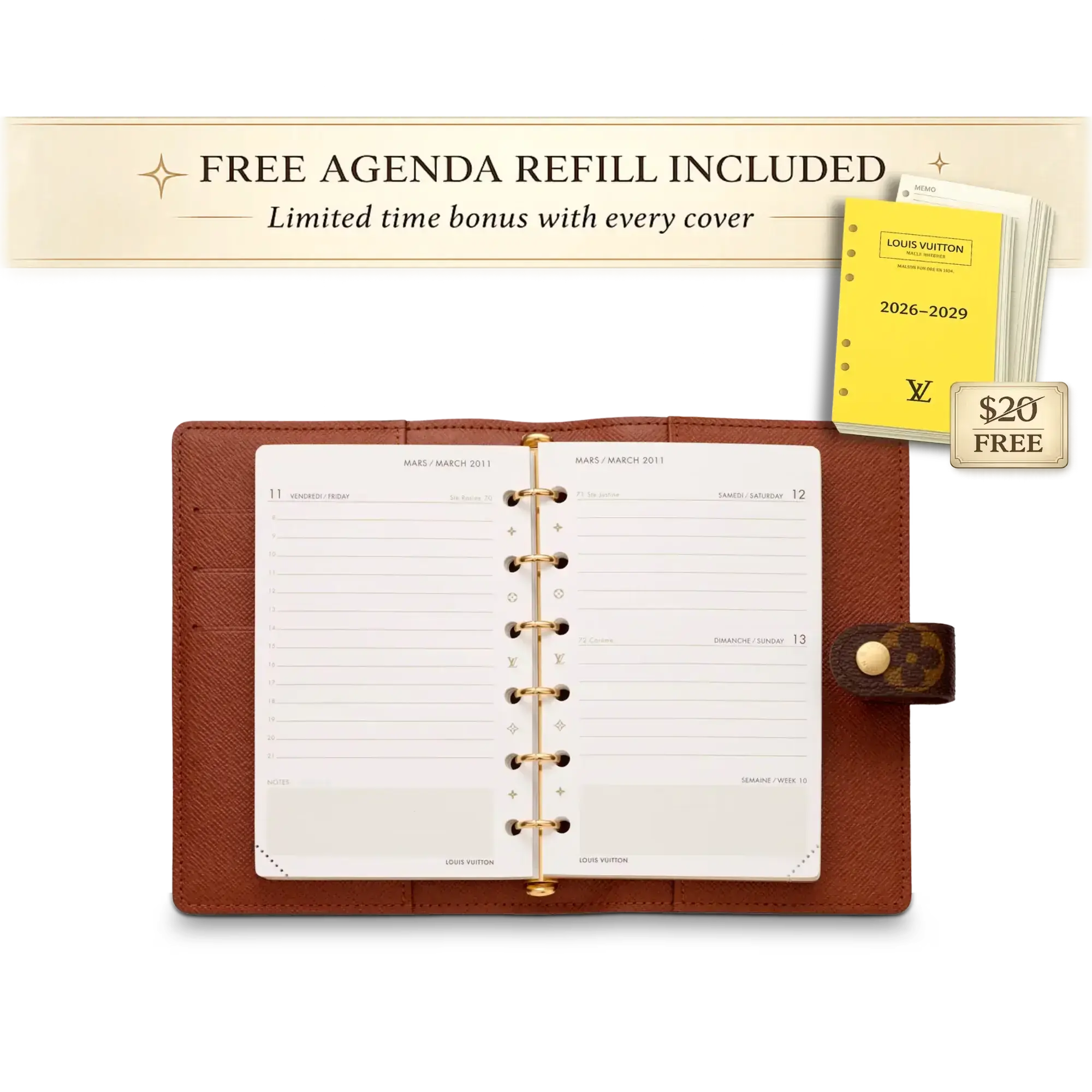 Monogram Agenda Cover ®