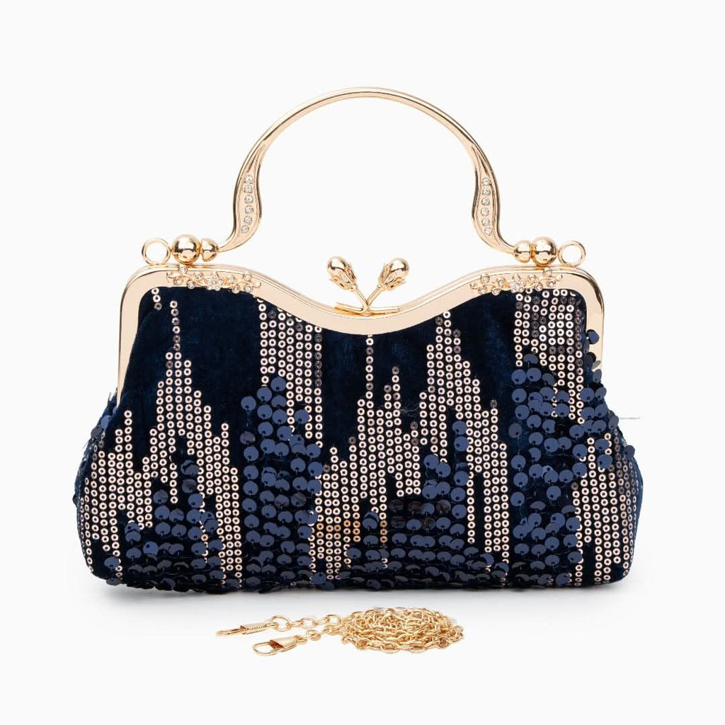 Alyannah Sequin Flannel Handbag - ShopLorca