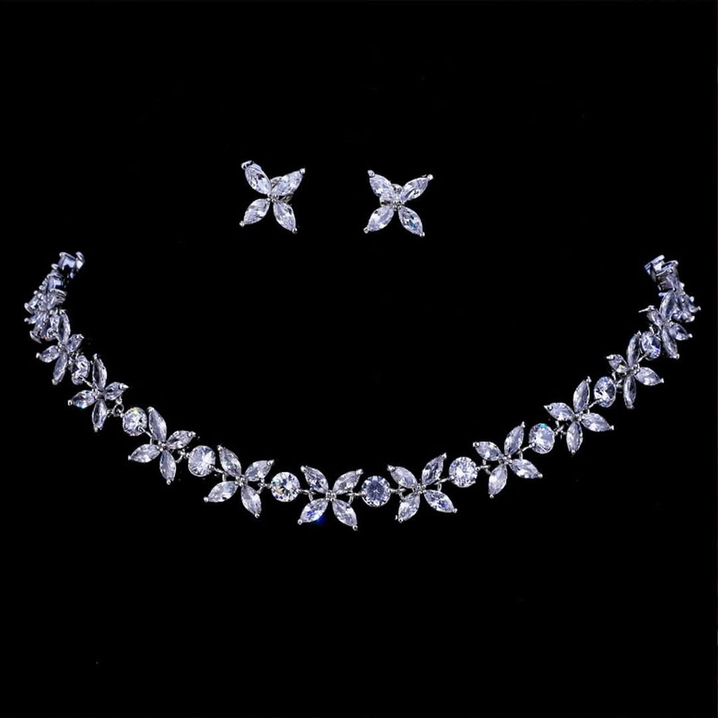 Brilliant Flower Jewelry Set - ShopLorca