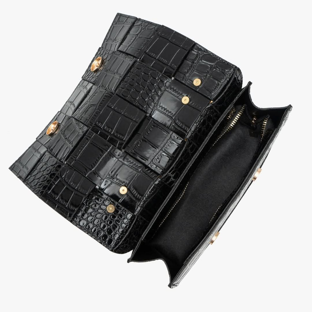 Crocodile Pattern Crossbody Bag - ShopLorca
