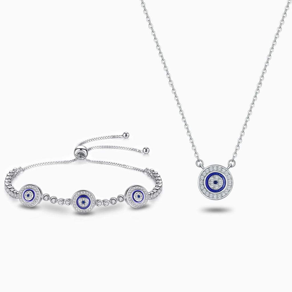 Dazzling Symbolic Evil Eye Jewelry Set - ShopLorca