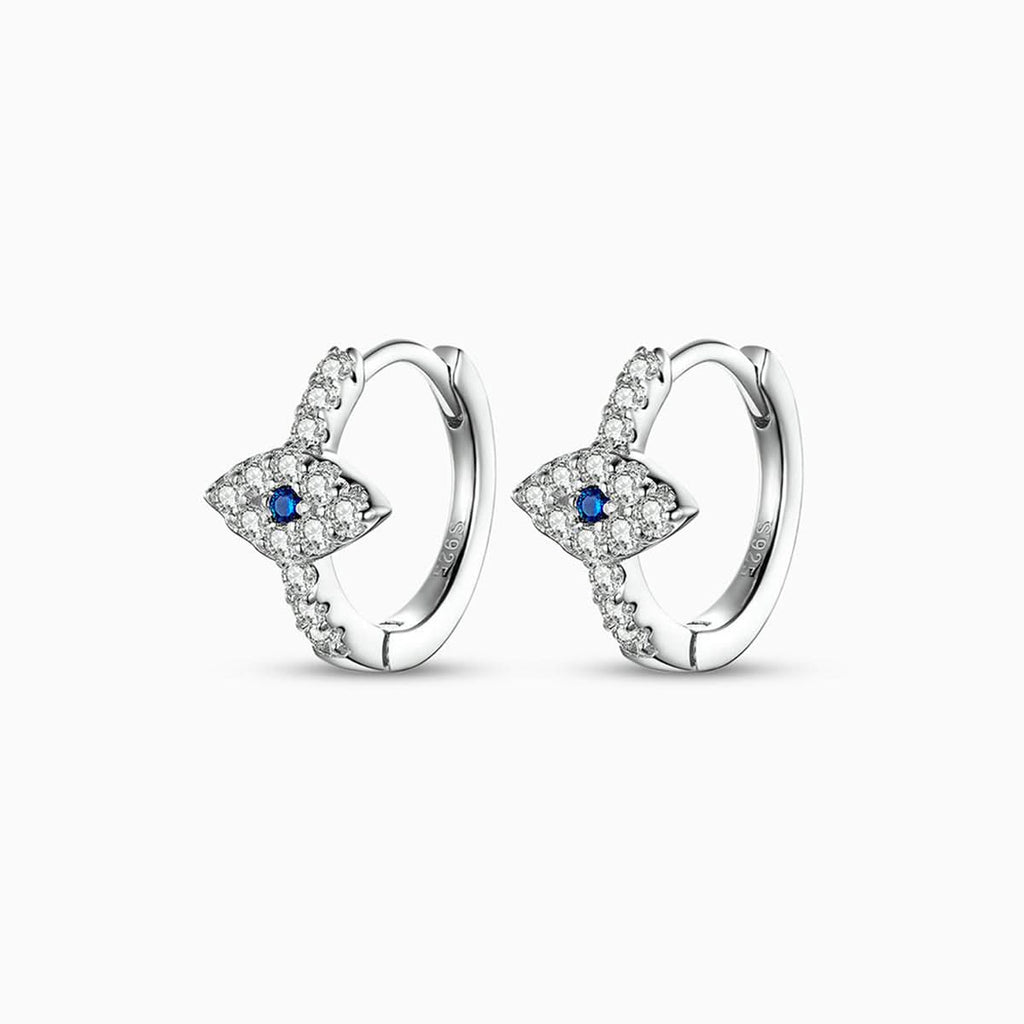 Evil Eye Huggie Earrings - ShopLorca