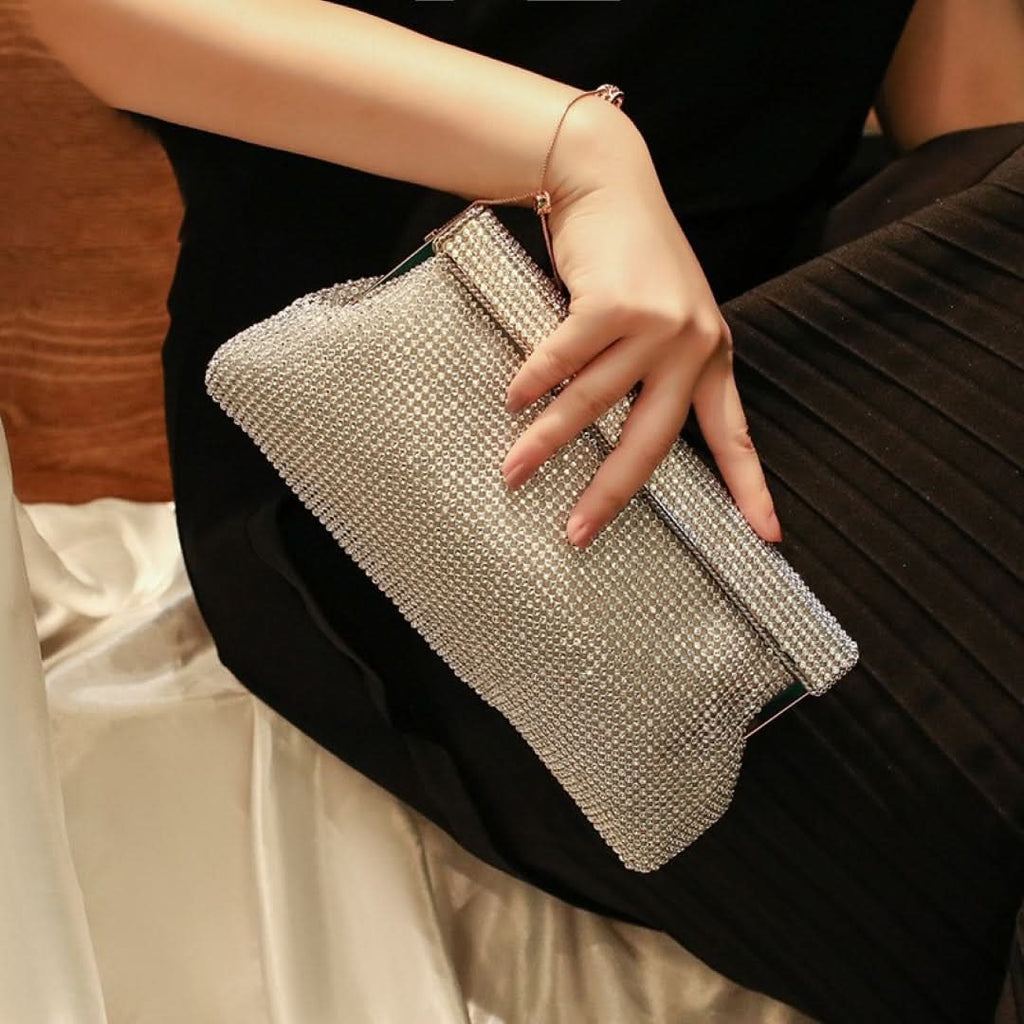 Glitzy Diamonds Clutch Bag - ShopLorca