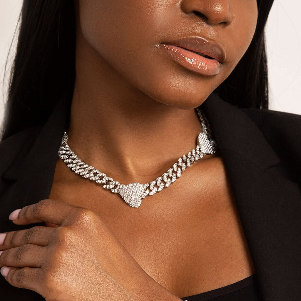 Grandeur Cuban Hearts Choker - ShopLorca