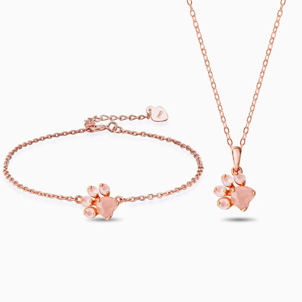 Hot Springs Quartz Claw Jewelry Set - ShopLorca