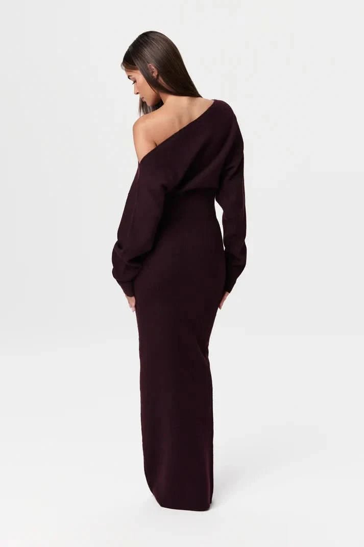 Lamouria® Drop - Shoulder Sweater Dress - ShopLorca