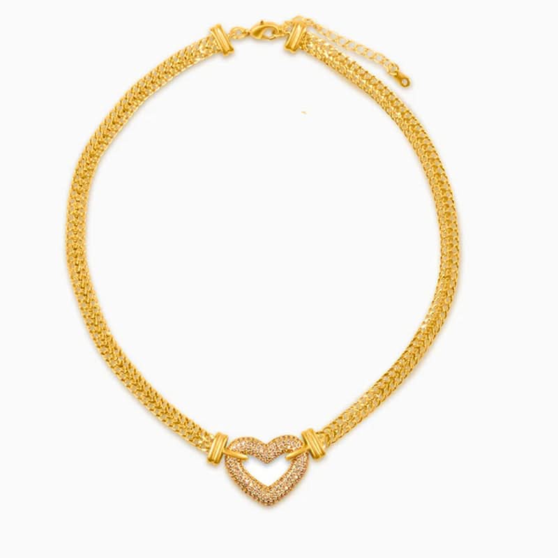 Paris Heart Pendant Necklace - ShopLorca