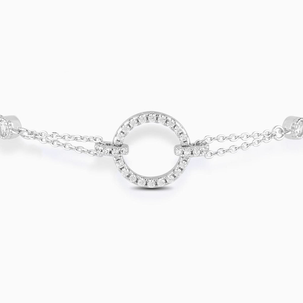 Scintillante Open Circle Pendant Bracelet - ShopLorca