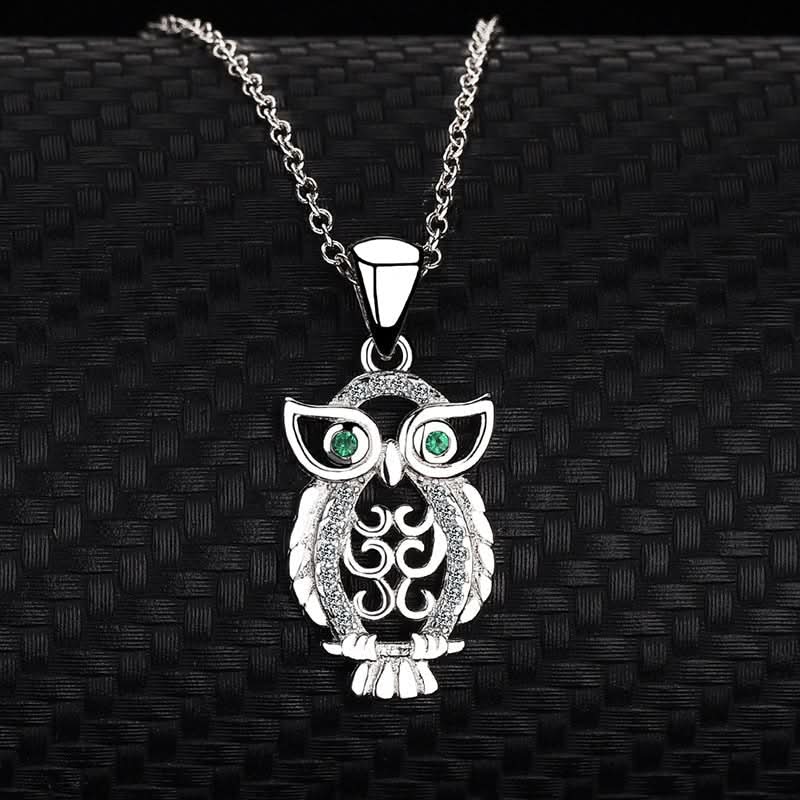 Shimmering Owl Necklace - ShopLorca