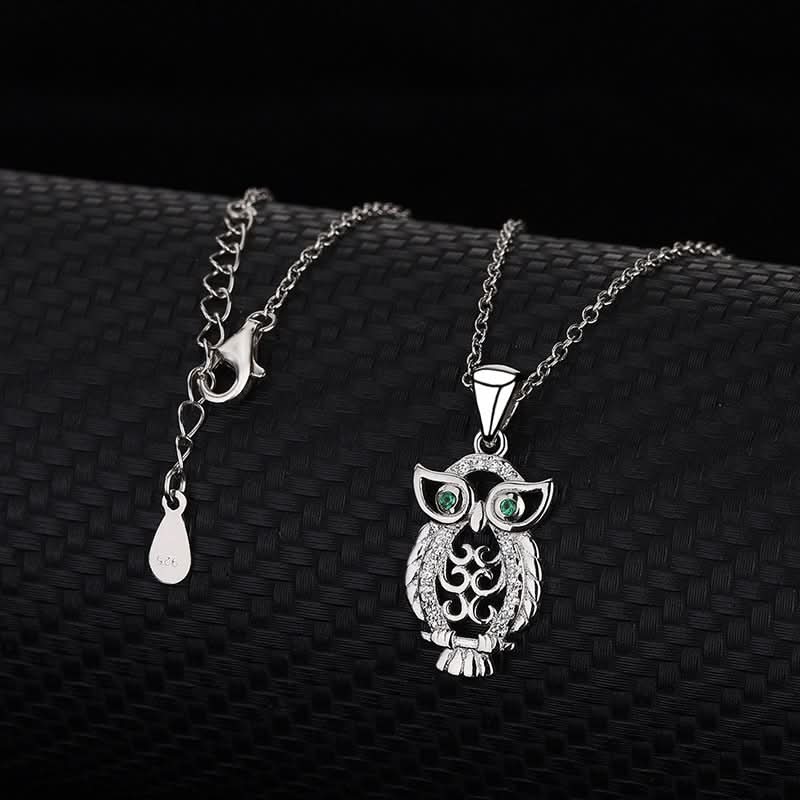 Shimmering Owl Necklace - ShopLorca