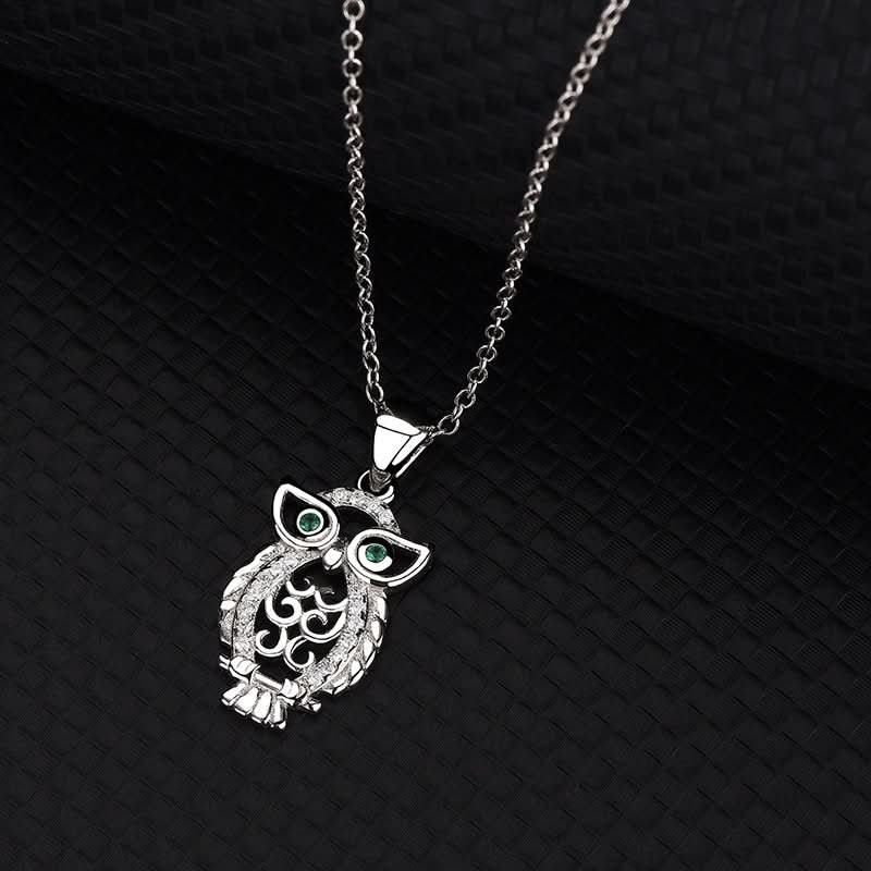 Shimmering Owl Necklace - ShopLorca