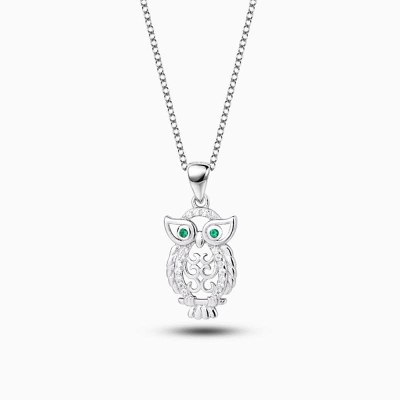 Shimmering Owl Necklace - ShopLorca