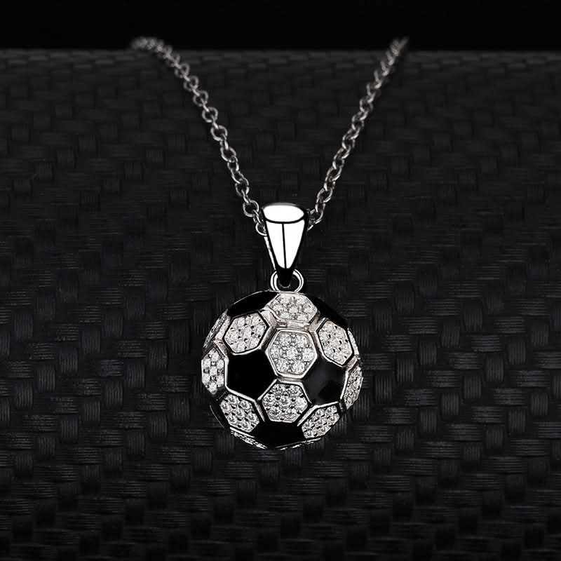 Shimmering Soccer Ball Necklace - ShopLorca