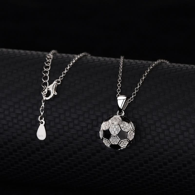 Shimmering Soccer Ball Necklace - ShopLorca