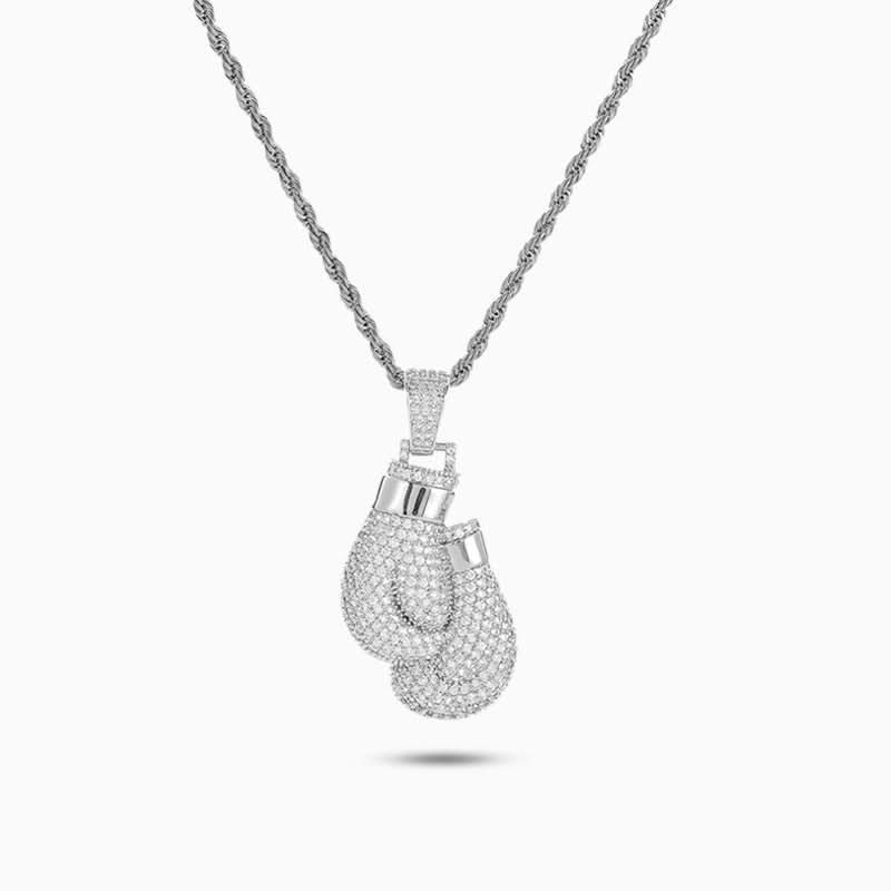 Sparkling Boxing Gloves Necklace - ShopLorca
