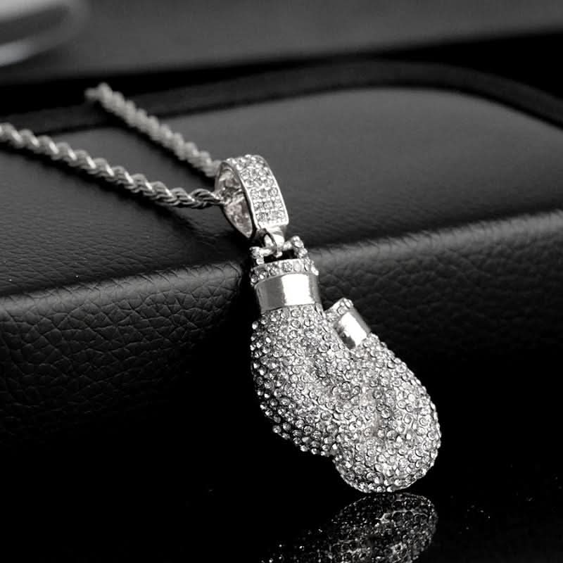 Sparkling Boxing Gloves Necklace - ShopLorca
