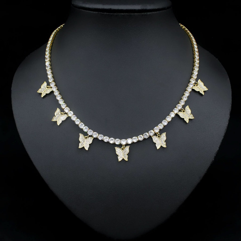 Sparkling Butterfly Choker - ShopLorca
