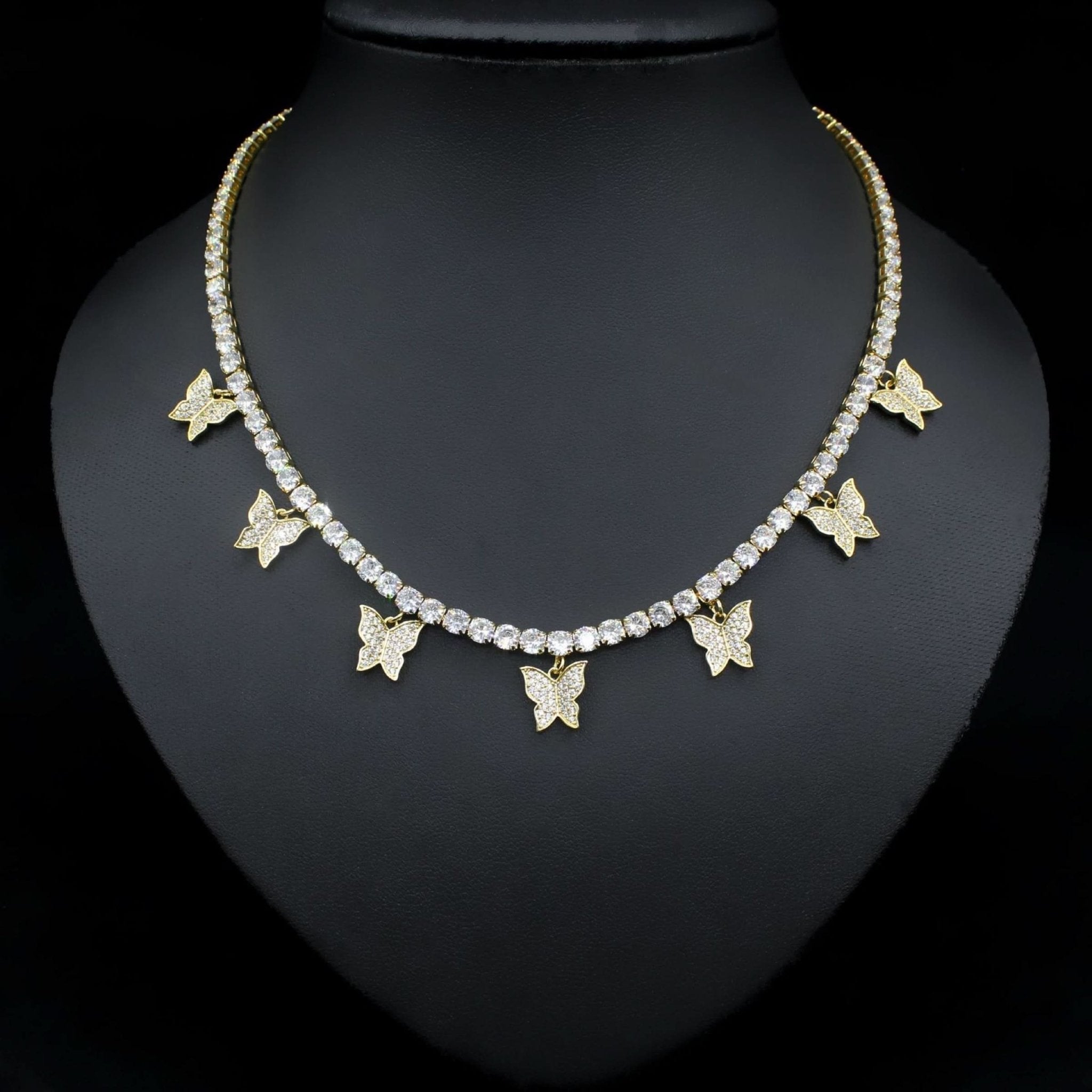 Sparkling Butterfly Choker - ShopLorca