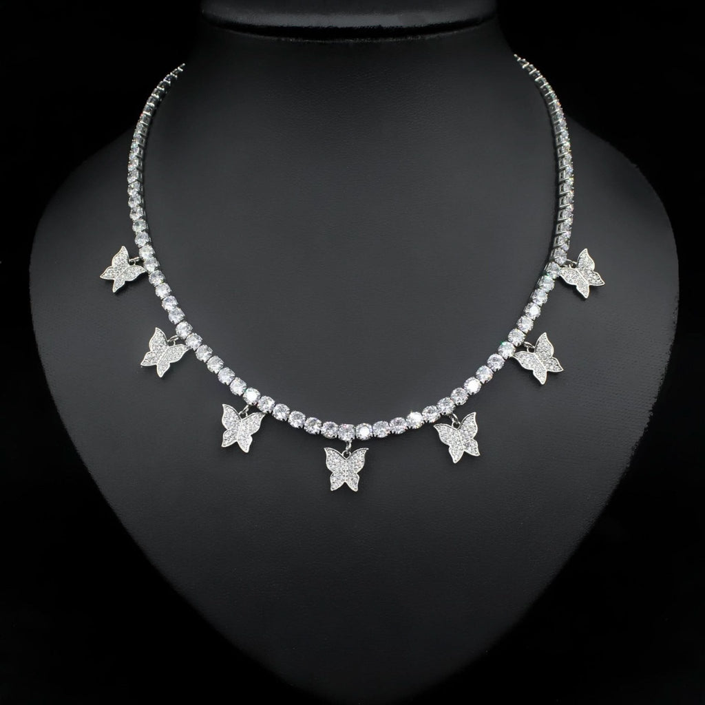 Sparkling Butterfly Choker - ShopLorca