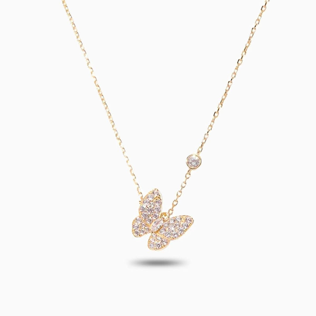 Sparkling Butterfly Necklace - ShopLorca