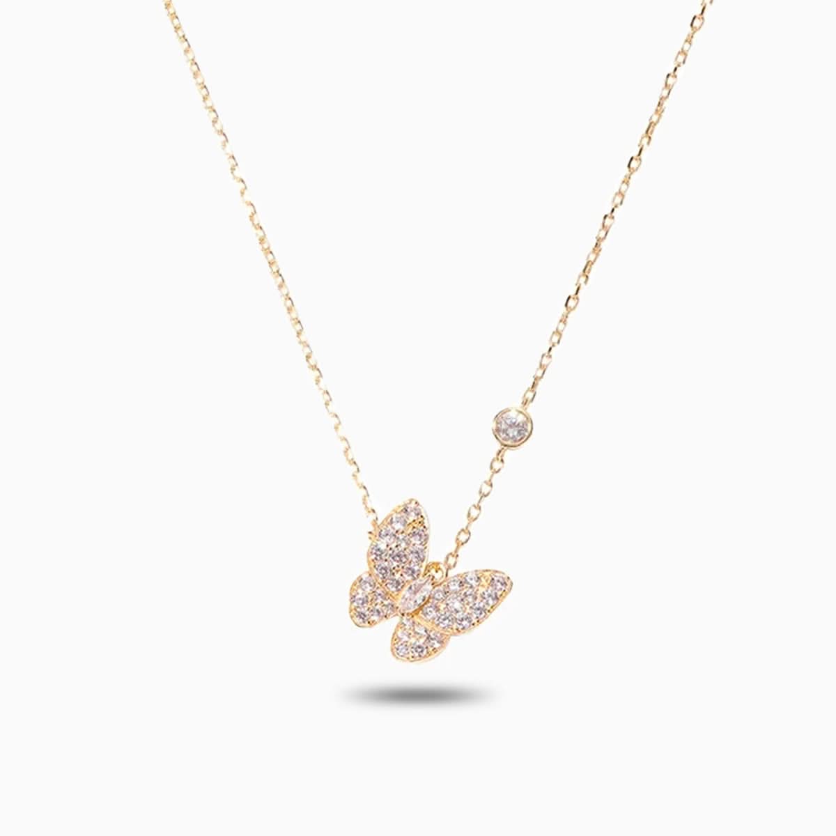 Sparkling Butterfly Necklace - ShopLorca