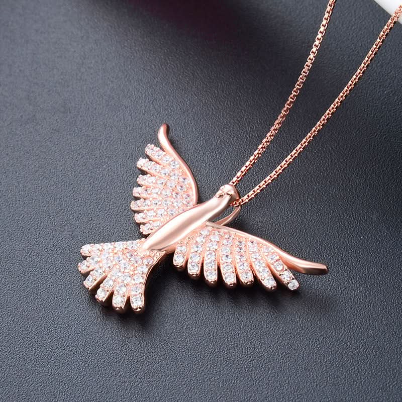 Sparkling Dove Necklace - ShopLorca