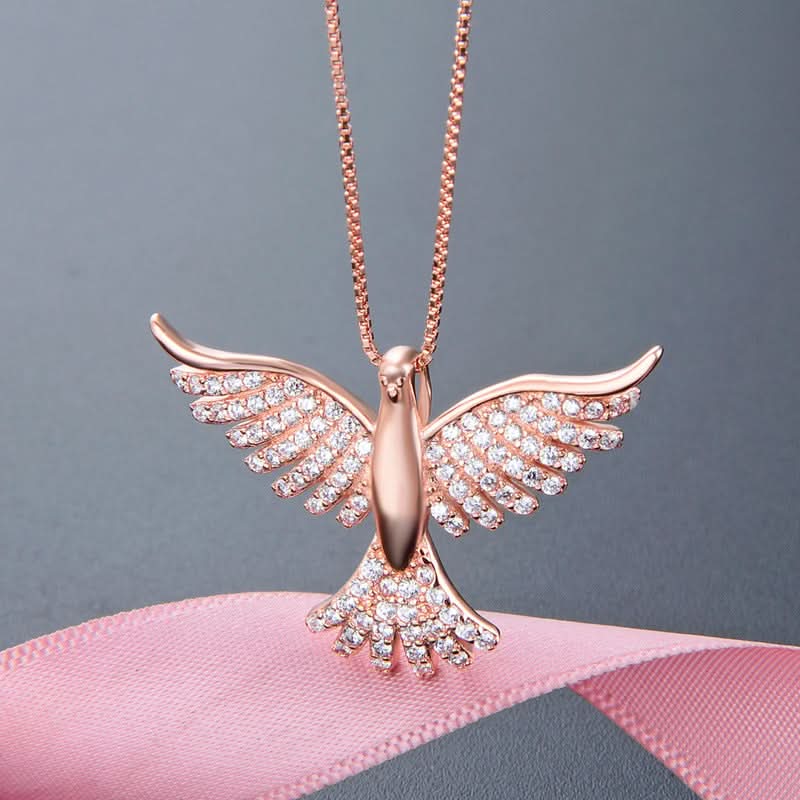 Sparkling Dove Necklace - ShopLorca