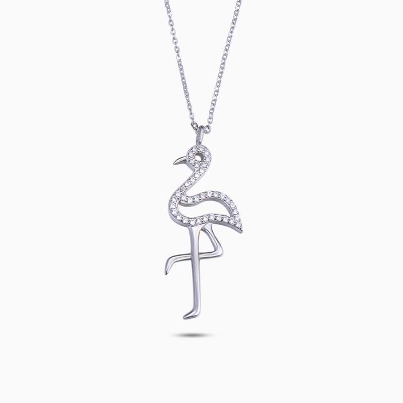 Sparkling Flamingo Necklace - ShopLorca