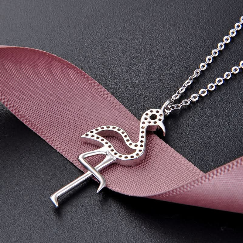 Sparkling Flamingo Necklace - ShopLorca