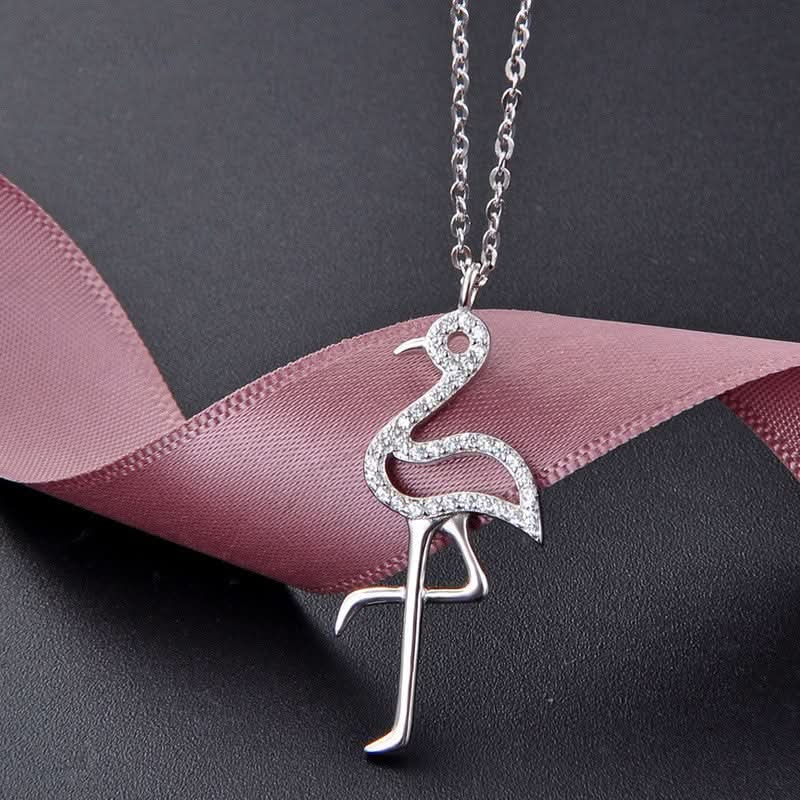 Sparkling Flamingo Necklace - ShopLorca