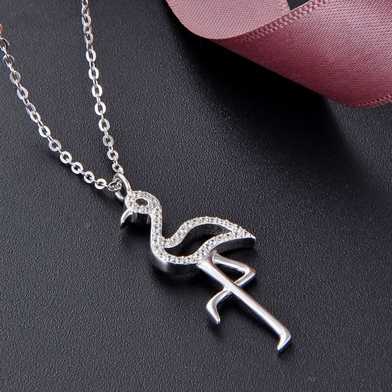 Sparkling Flamingo Necklace - ShopLorca
