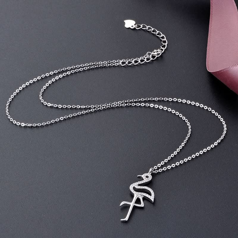 Sparkling Flamingo Necklace - ShopLorca