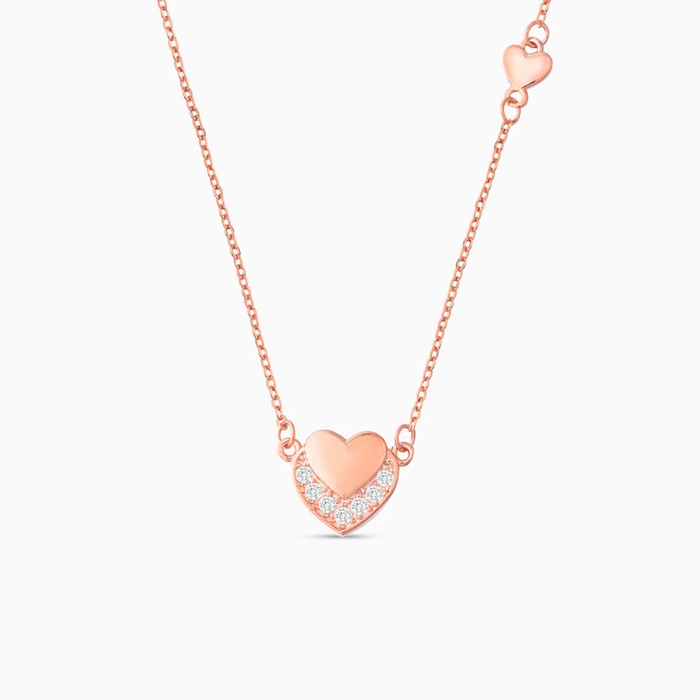 Sparkling Heart in Heart Necklace - ShopLorca