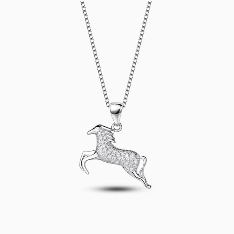 Sparkling Horse Necklace - ShopLorca