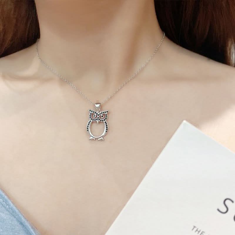 Sparkling Owl Necklace - ShopLorca