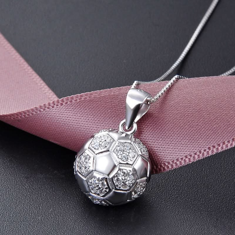 Sparkling Soccer Ball Necklace - ShopLorca