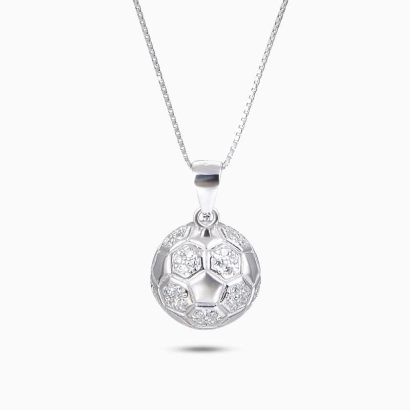 Sparkling Soccer Ball Necklace - ShopLorca